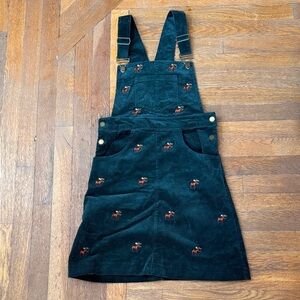 Kiel James Patrick “The Great Moose” Embroidered Corduroy Overalls - Green